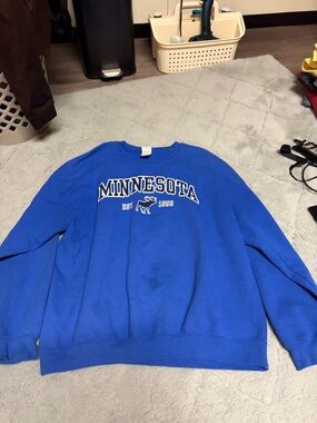 Gildan Royal Blue Minnesota Crewneck Sweatshirt